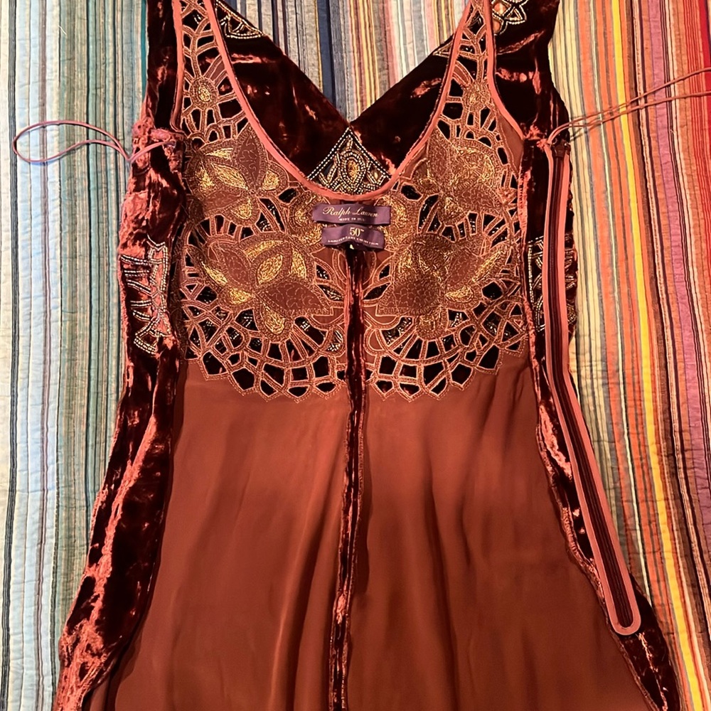 Ralph Lauren 50th Anniversary Annetta Velvet Dress - Picture 16 of 16